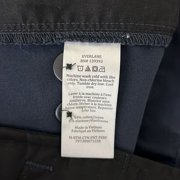 NWT Everlane The Performance Chino | Uniform Slim Fit in Deep Navy Size 32 X 28 - Picture 7 of 12